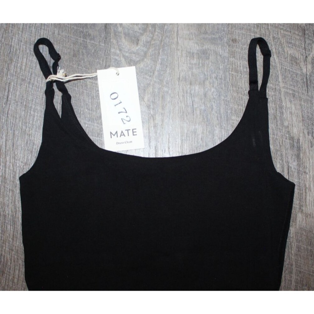 MATE the Label Organic Cotton Stretch Long Unitard BLACK SZ S NWT RARE! - Picture 2 of 4